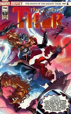 Buy Mighty Thor #700A Dauterman Marvel Value Stamp Included NM- 9.2 2017 Stock Image • 10.10£