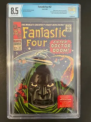 Buy FANTASTIC FOUR #57 CBCS 8.5 **Jack Kirby / Stan Lee Doctor Doom** Marvel 1966 • 406.94£