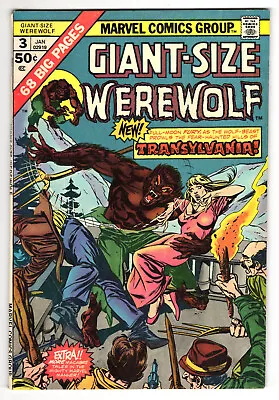 Buy Giant-Size Werewolf #3 Very Fine Minus 7.5 Werewolf By Night Don Perlin Art 1975 • 13.19£