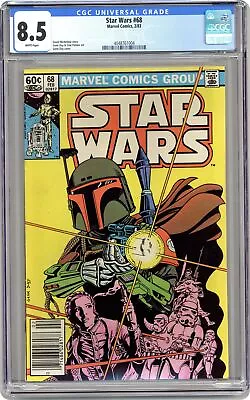 Buy Star Wars #68D CGC 8.5 1983 4048761004 1st App. Planet Mandalore • 186.39£