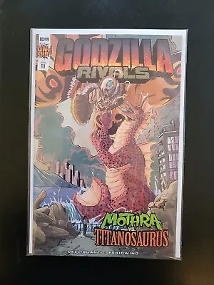 Buy Godzilla Rivals Mothra Vs Titanosaurus - Rare Romero-johnson  1:10 Variant -idw • 12.95£