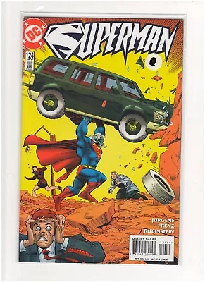 Buy Superman #124 DC Comics June 1997 Jurgens Frenz Action Homage Cover • 2.27£