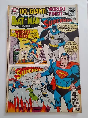 Buy World's Finest #179 Nov 1968 Good/VGC 3.0 80 Pg. Key Reprints Issue • 9.99£