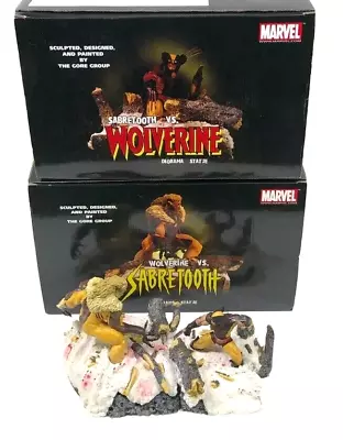 Buy Wolverine VS Sabretooth 2004 DF BLOODY BATTLE Diorama 2 Pc Set W Boxes *READ* • 279.57£