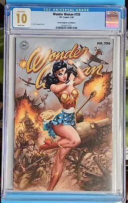 Buy Wonder Woman #750 J Scott Campbell Variant C CGC 10.0 • 893.10£