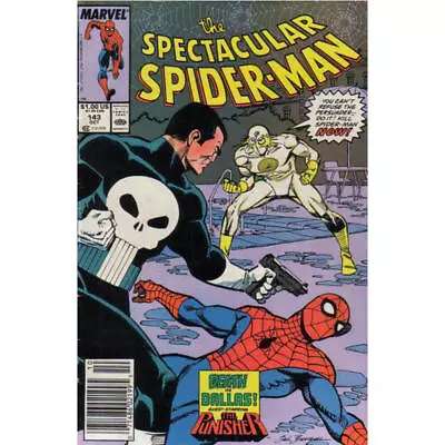 Buy Spectacular Spider-Man #143 Newsstand  - 1976 Series Marvel Comics NM Minus [l` • 6.99£