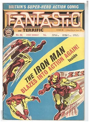 Buy FANTASTIC #86 Odhams Press 1968 - MARVEL UK THOR IRON MAN X-MEN COMIC (1) • 7£