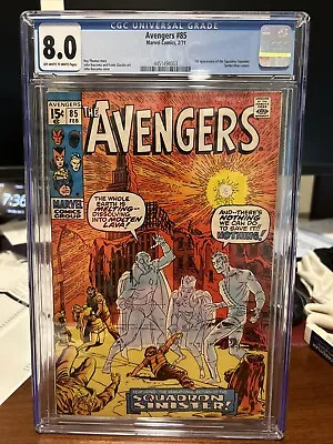 Buy Avengers #85 CGC 8.0 Off-White To White 1st App The SQUADRON SUPREME Key! • 85.43£