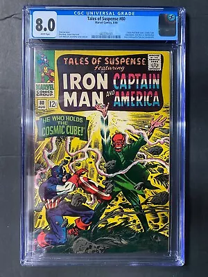 Buy Tales Of Suspense #80 CGC 8.0 White 1966 1st Cosmic Cube Story Kirby Stan Lee • 155.08£