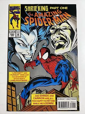 Buy AMAZING SPIDER-MAN #390 Standard Grey VARIANT MARVEL COMICS 1994 ASM Bagley • 7.76£