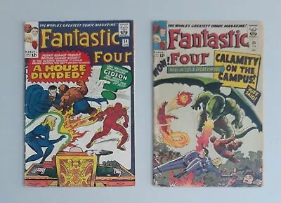 Buy Fantastic Four 34, 35 Dragon Man Marvel Comics 1965 • 97.08£