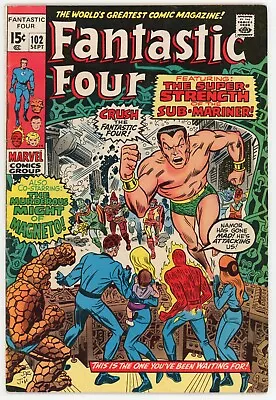 Buy Fantastic Four 102 FN 6.0 Marvel 1970 Bronze Age Inhumans • 18.48£