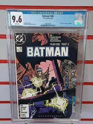 Buy BATMAN #406 (DC, 1987) CGC Graded 9.6 ~ FRANK MILLER ~ YEAR ONE ~ White Pages • 38.83£