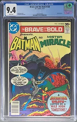 Buy Brave And The Bold #138 CGC 9.4 White - Batman & Mr. Miracle - RARE • 54.32£