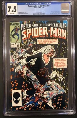 Buy Spectacular Spider-Man #90 CGC 7.5 White Pages 5/84 • 42.71£