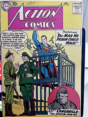 Buy Action Comics #248 VG The Man No Prison Could Hold • 93.19£