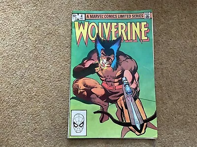 Buy Wolverine #4 Marvel Comics Limited Series December 1982 Nm ( 9.4 ) • 14£