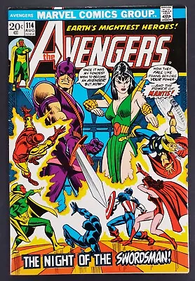 Buy Avengers #114 1st Cover Appearance Of Mantis Marvel Comics 1973 • 15.53£