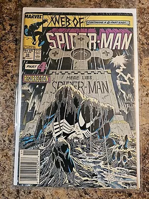 Buy Web Of Spider-Man #32 Kraven's Last Hunt Pt 4 Classic Zeck Cover Marvel 1987 VF  • 27.18£