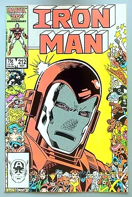 Buy Iron Man #212 ~ MARVEL 1986 ~ 25th Anniversary Border VF/NM • 7.76£