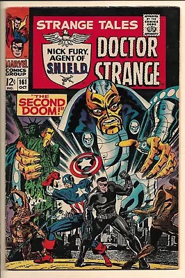 Buy Strange Tales #161 F+ (1967) Nick Fury, Doctor Strange. 1st SA Yellow Claw • 17.08£
