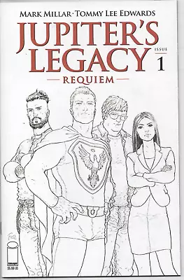 Buy JUPITER'S LEGACY REQUIEM # 1 IMAGE COMICS 1st PRINT QUITELY B&W VARIANT NEW 2021 • 4.99£