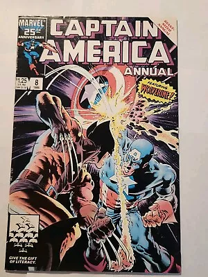 Buy Captain America Annual # 8 Wolverine  Mike Zeck Cover See Pictures For Condition • 19.41£