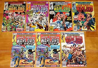 Buy Marvel 1977-1979 JOHN CARTER WARLORD OF MARS No. 1 Origin, 2, 3, 5, 8 (2) & 20 • 25.63£