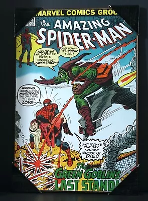 Buy AMAZING SPIDER-MAN #122 Vs GREEN GOBLIN Comic Book Cover Wood Wall Plaque Marvel • 46.59£