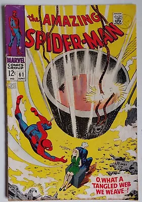 Buy Amazing Spider-Man #61 1968, 3.0 GD/VG Gwen & George Stacey Kingpin • 50£