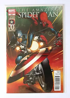 Buy Amazing Spiderman #656 (2011) Quesada Captain America 70th Anniversary Variant • 20£