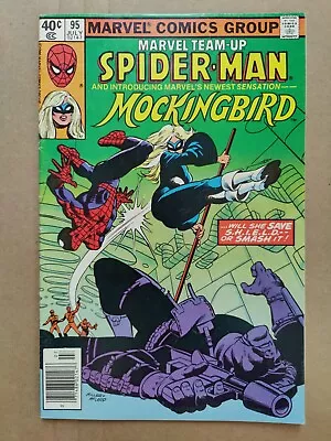 Buy Marvel Team-Up 95 VG/FN (Marvel 1980) 1st Mockingbird (Bobbi Morse) Newsstand • 18.64£