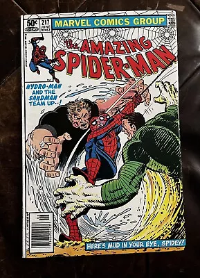 Buy The Amazing Spider-Man #217 1st Mud-Thing Hydron-Man Sandman!!! • 9.70£