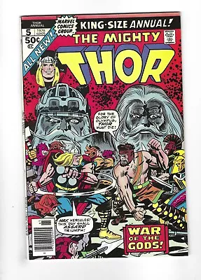 Buy Thor King Size Annual #5  Thor Vs. Hercules! 7.5 VF-, 1976 Marvel • 23.29£