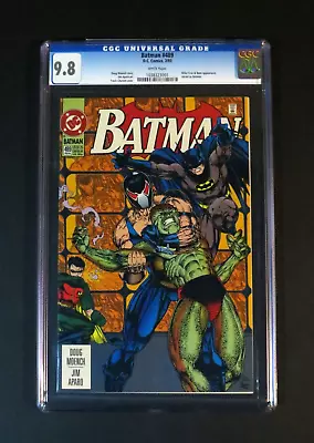 Buy BATMAN #489 CGC 9.8 NM Travis Charest Bane Killer Croc Cover Detective DC 1993 • 79.36£