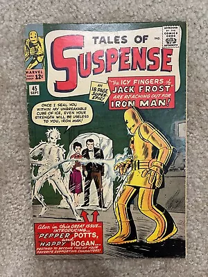 Buy Tales Of Suspense 45 VG+ Marvel Comics Silver Age Key Potts Hogan • 143.67£