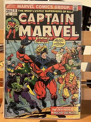 Buy Captain Marvel 31 (1974)  Jim Starlin Marvel Comics • 10.11£
