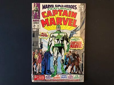 Buy Marvel Super-heroes #12 Marvel Comics 1967 1st Appearance Of Captain Marvel • 54.32£