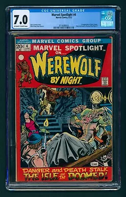 Buy Marvel Spotlight #4 CGC 7.0 OW/W Pages! 1st Appearance Darkhold! 1st Buck Cowan! • 100.18£