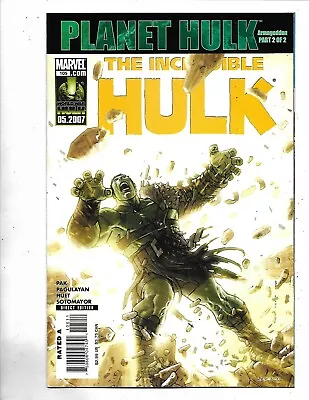 Buy Incredible Hulk #105, 2007, 9.6, Near Mint Plus Stan Lee Classic Era, Modern Age • 27.18£