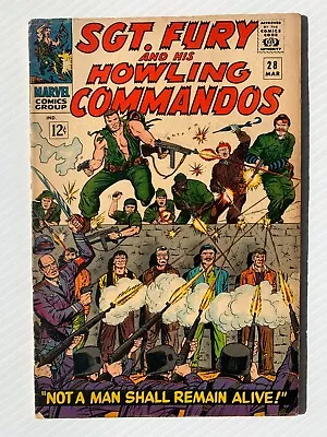 Buy Sgt. Fury And His Howling Commandos #28 1966  NOT A MAN SHALL REMAIN ALIVE!  • 46.60£