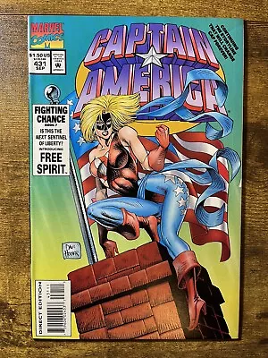 Buy Captain America 431 Dave Hoover Cover 1st App Free Spirit Marvel Comics 1994 • 3.07£