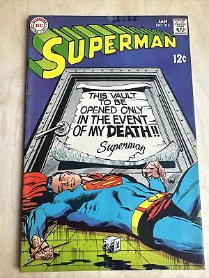 Buy SUPERMAN #213 | Great Condition! | DC Comics 1969 • 10.09£