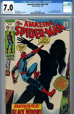 Buy Amazing Spider-Man #86 (1970) Marvel CGC 7.0 OW/White • 104.84£