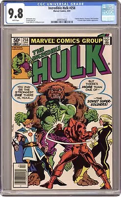 Buy Incredible Hulk #258 CGC 9.8 1981 3889554022 • 322.29£