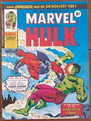 Buy The Mighty World Of Marvel #154, Marvel Comics Uk, 13 September 1975, Fn • 3.99£