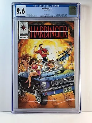 Buy Harbinger #1 CGC 9.6 Valiant Comics 1992 WP With Coupon • 132.02£