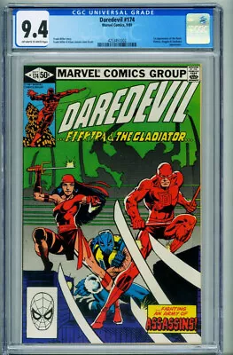 Buy Daredevil #174  1981 - Marvel -CGC 9.4 - Comic Book • 85.82£