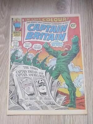 Buy Captain Britain # 19  - Marvel Comics UK- 1976 Captain America Red Skull  Nazi • 8£