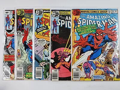 Buy Amazing Spider-Man 186 188 189 190 192 Marvel Comics 5 Book Bronze Age Lot 1979 • 58.24£